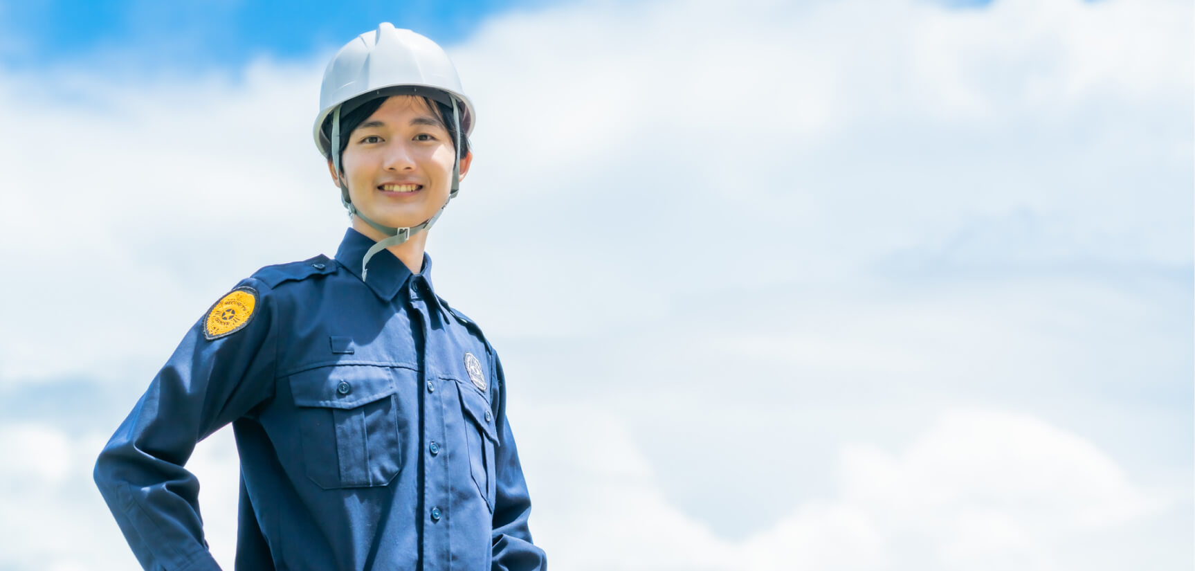 笑顔の従業員